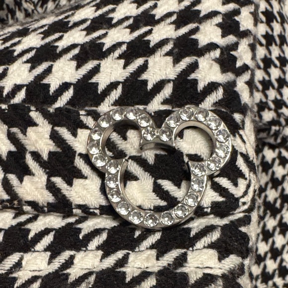 Stylish Black and White Pea Coat - Picture 3 of 10